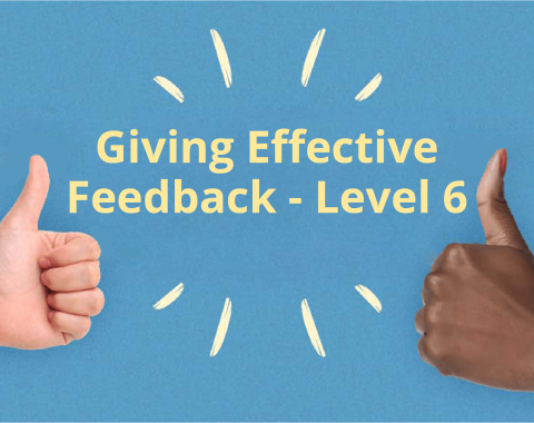 Giving Effective Feedback-Level 6